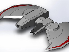 wing commander dralthi brinquedo & acessórios para jogos kilrathi space fighter 3d print model - Mito3D