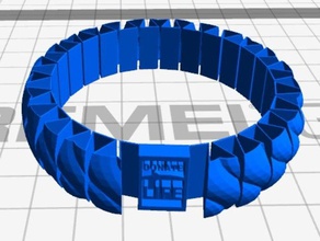 Spenden Leben Armreif Armbänder 3d print model - Mito3D