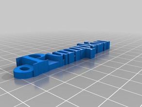 il mio personalizzato hd tag 700 caratteri organizzazione su misura 3d print model - Mito3D