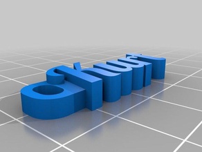 kurt organização personalizado 3d print model - Mito3D