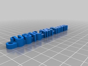 my customized hd name tag 700 fonts organization 3d print model - Mito3D