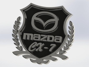 mazda cx-7 sinais e logotipos 3d print model - Mito3D