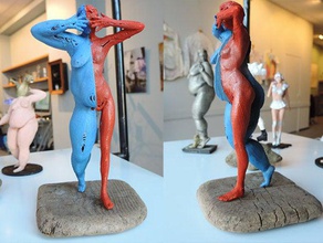 not me sculptures art funny surreal woman 3d print model - Mito3D