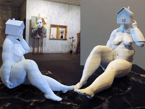 house wife sculptures art woman 3d print model - Mito3D