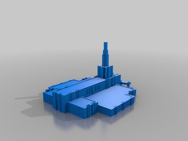 denver templo da igreja mórmon edifícios e estruturas 3D print model - Mito3D