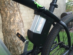 suporte de escova bicicleta e controlador do motor desporto ao ar livre montagem ebike mxus pedelec 3d print model - Mito3D