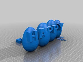 happyeaster 3d printing 3d print model - Mito3D