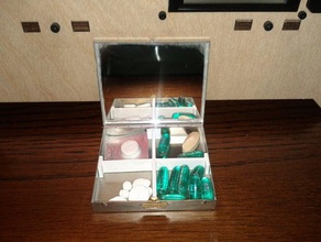 Medizin-Teiler - Organisation openscad pillbox nützlich 3d print model - Mito3D