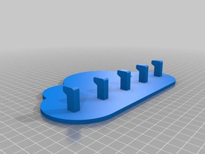 Schlüssel Aufhänger cloud-Speicher Haushalt kundengebundene 3d print model - Mito3D