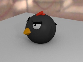 angry birds bird1 3d printing 3d print model - Mito3D