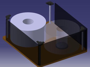 zim alta capacidade de filamentos soquete filamento titular spool 3d print model - Mito3D