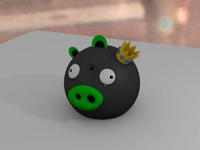 angry birds cochon L'impression 3d 3d print model - Mito3D