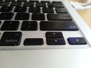 o macbook air pro voltar substituição da chave de seta computador 3d print model - Mito3D
