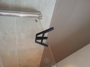 double hook my showers door bathroom 3d print model - Mito3D