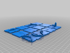 carcassonne river expansion original box 3d printing 3d print model - Mito3D