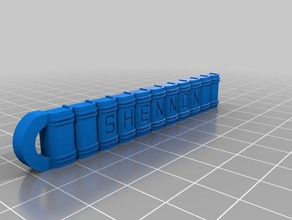 mi estantería personalizada llavero sy llaveros personalizado 3d print model - Mito3D