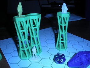 flying rpg hex grid prop games dd dnd dungeons dragons pathfinder role playing superhero tabletop 3d print model - Mito3D