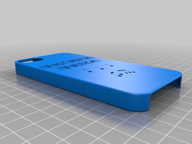 Musik-Zitat iphone 5s Fall 3D print model - Mito3D