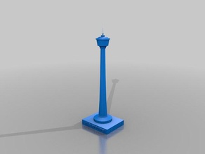 calgary tower fixiert Kanada 3d print model - Mito3D