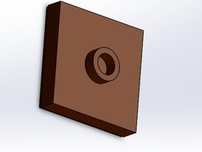 lego plaque de 2x2 1 bouton jouets & accessoires jeux 3d print model - Mito3D