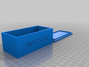 davids angepasste box Container kundengebundene 3d print model - Mito3D