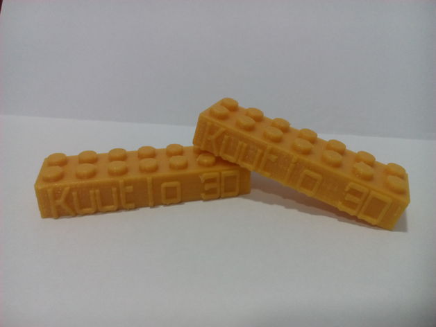 lego block keychain construction toys customized keys kuutio3d llavero llaves 3D print model - Mito3D