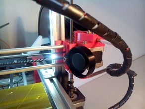 Ventilator Falle einer Reparatur foldarap extruder motor 3d Drucker Zubehör fan fix freecad 3d print model - Mito3D