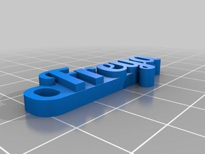 keychain freya organization customized 3d print model - Mito3D