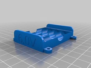 meu personalizados paramétrico de suporte bateria aaa aa c d eletrônica personalizado 3d print model - Mito3D