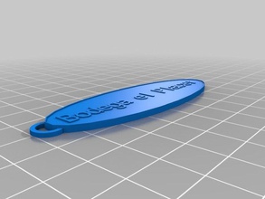 llaverp oval bodega keychains customized 3d print model - Mito3D
