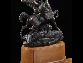 theseus tötet centaur bianor Skulpturen 3d print model - Mito3D