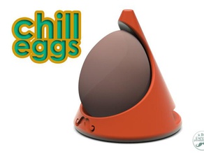 chilleggs -happy easter edition iii- household 3d 60s art breakfast cup egg fun pop toy ultimaker 3d print model - Mito3D