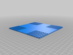 mis personalizado de lego compatible tren x coche cruce juguetes construcción 3d print model - Mito3D