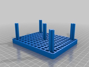 aquarium filter porous standoff platform diy holder 3d print model - Mito3D