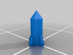 popcs rocket ship 3d printing rocketship 3d print model - Mito3D
