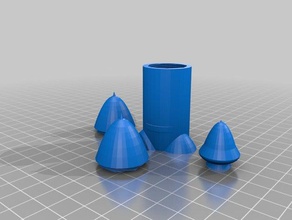 bell rocket booster A impressão 3d 3d print model - Mito3D