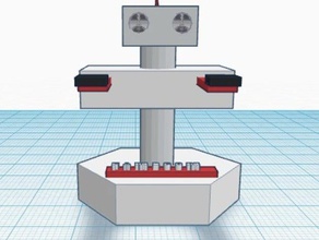 rob gyromite nes de nintendo robotic operating buddy pila seguridad super smash bros brothers 3d print model - Mito3D