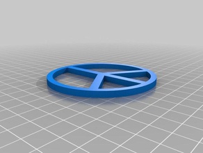 il mio personalizzato groovy segno di pace segni e loghi su misura 3d print model - Mito3D