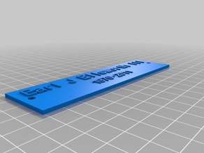 earl name plate accessories customized 3d print model - Mito3D