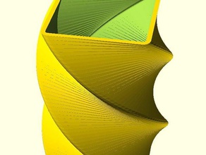 vase-o-matic decor art customizer desk flower vase office parametric pencil cup holder twist 3d print model - Mito3D