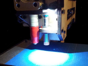 printrbot basit led tutucu ışık monte edin 1405 3d print model - Mito3D