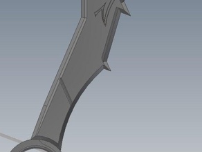 draven's axe league legends games draven lol sword weapon 3d print model - Mito3D