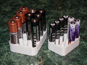battery holder containers 3d print model - Mito3D