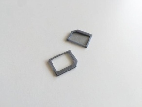 nano micro sim adattatore 3d print model - Mito3D