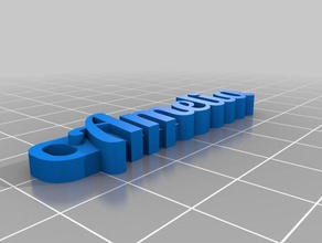 ameilia Anahtarlık var organizasyon özelleştirilmiş 3d print model - Mito3D