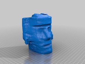 pseudo maya mask scan 3d print model - Mito3D