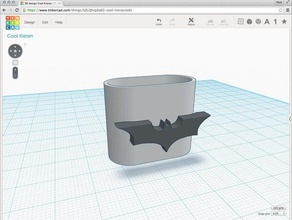 dark knight neckerchief slide 3d printing batman 3d print model - Mito3D