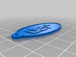 dev etiketi Anahtarlık özelleştirilmiş 3d print model - Mito3D