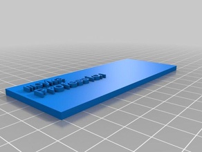 il mio personalizzato targhetta su misura 3d print model - Mito3D