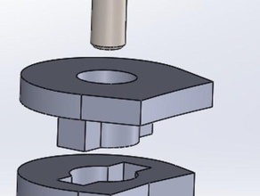 kossel k800 2020 mini galss tabella Stampante 3d parti 3d print model - Mito3D